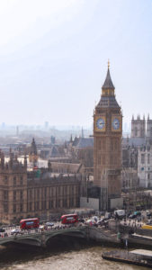 Image of Big Ben in London, England. Part of London travel guide on a budget.